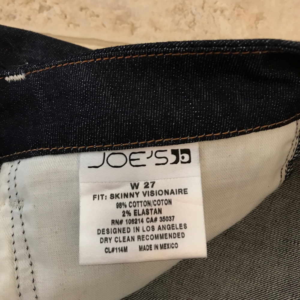 Joes Jeans Skinny Visionaire Darkwash Jeans